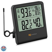 Digital Indoor Outdoor Thermometer Wired, Indoor Outdoor Temperature Monitor ...