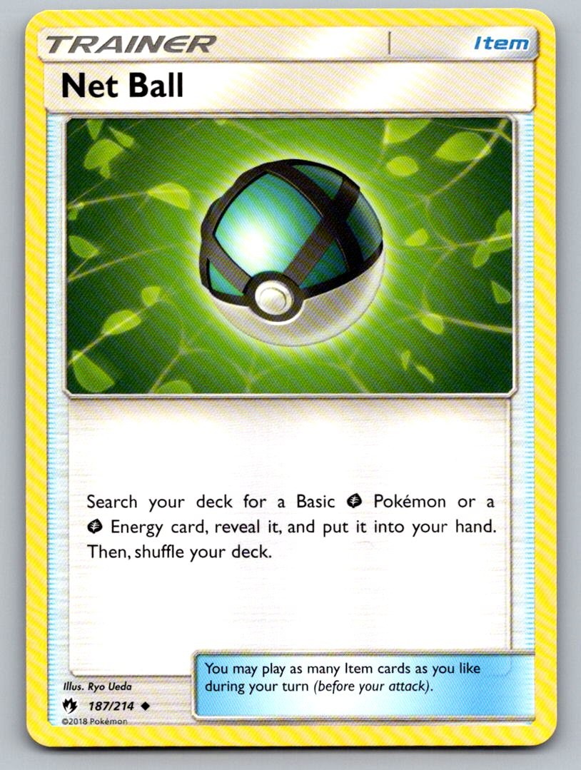 Net Ball 187/214 Uncommon Lost Thunder Pokemon Lightly Played