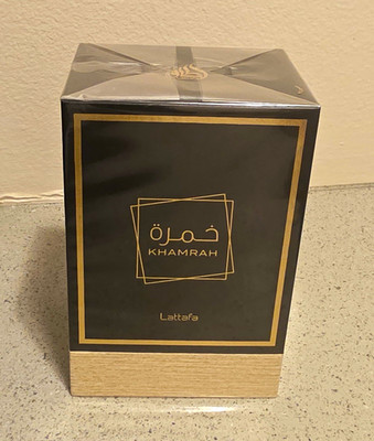Lattafa Khamrah EDP Eau de Parfum Spray, Regular Size 3.4 fl oz