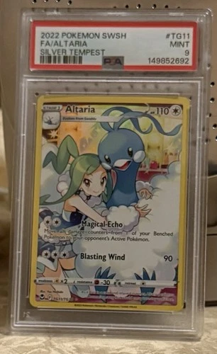 Pokémon TCG Altaria Silver Tempest Holo Card PSA 9 TG11/TG30