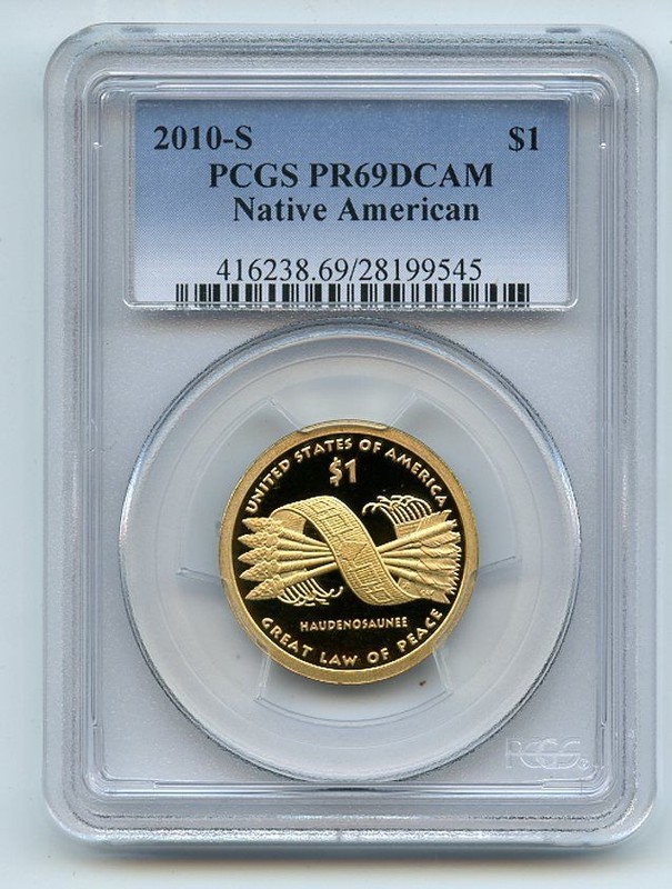 2010 S $1 Sacagawea Dollar PCGS PR69DCAM