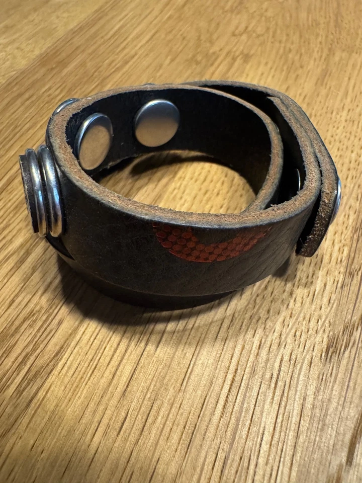 Noosa Amsterdam classic double leather armband with 6 chunks - Bild 4 von 4