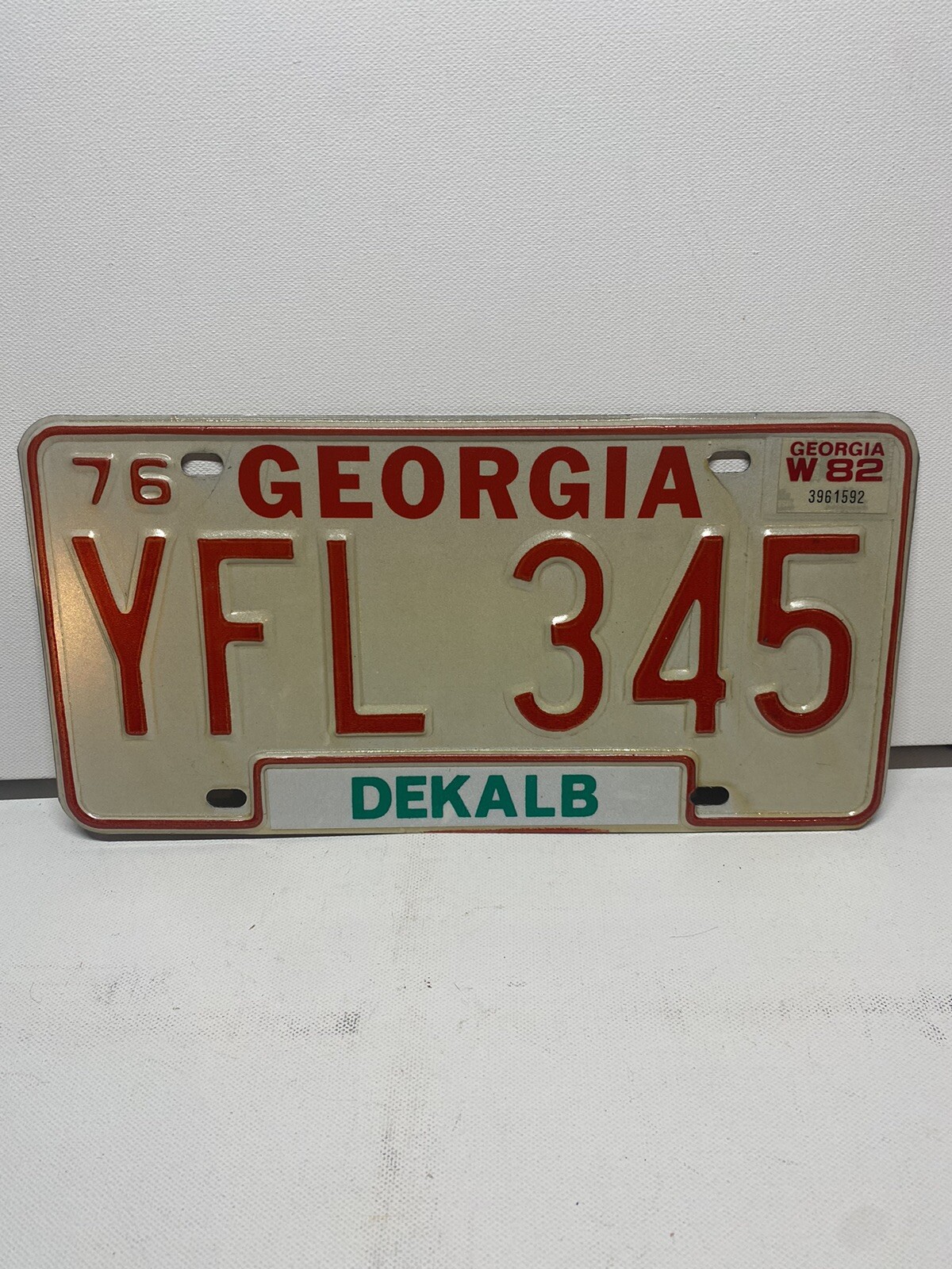 1976 License Plate Dekalb eBay