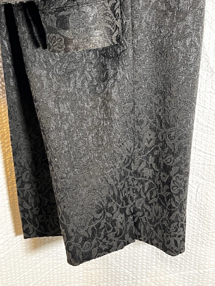 Jones New York Colección Platino Chaqueta Pantalones Grandes 16 Conjunto Negro Encaje Romántico Foto 3 de 4