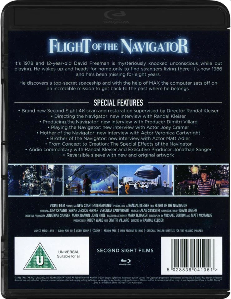 FLIGHT OF THE NAVIGATOR (1986) Blu-Ray Remastered BRAND NEW Free Ship Foto 2 de 2