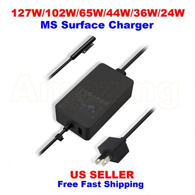 NEW Microsoft Surface Pro X 8 7 6 5 4 3 Laptop Charger 127W 102W 65W 44W 36W 24W