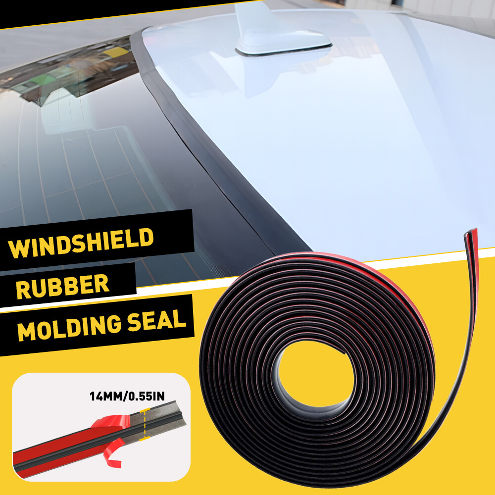 Windshield Rubber Molding Seal Trim Universal for Windscreen Sunroof and 6M/20FT
