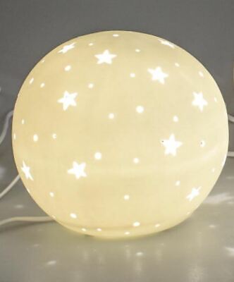 Tisch Lampe Porzellan Kugel Arbeits Zimmer Beleuchtung Stern Stanzungen Leuchte