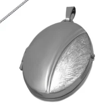 MEDALLION large amulet oval pattern necklace engraving e.g. zodiac or Cyrillic