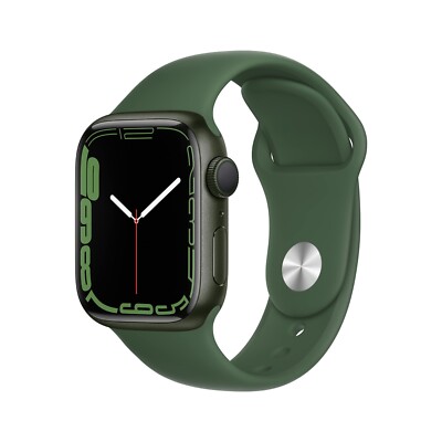 Apple Watch 7 GPS 41mm Aluminium Clover Grün Neuwertig OVP Händler