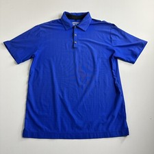 Nike Golf Tour Performance Short Sleeve Polo Shirt Mens Size Medium Blue Active