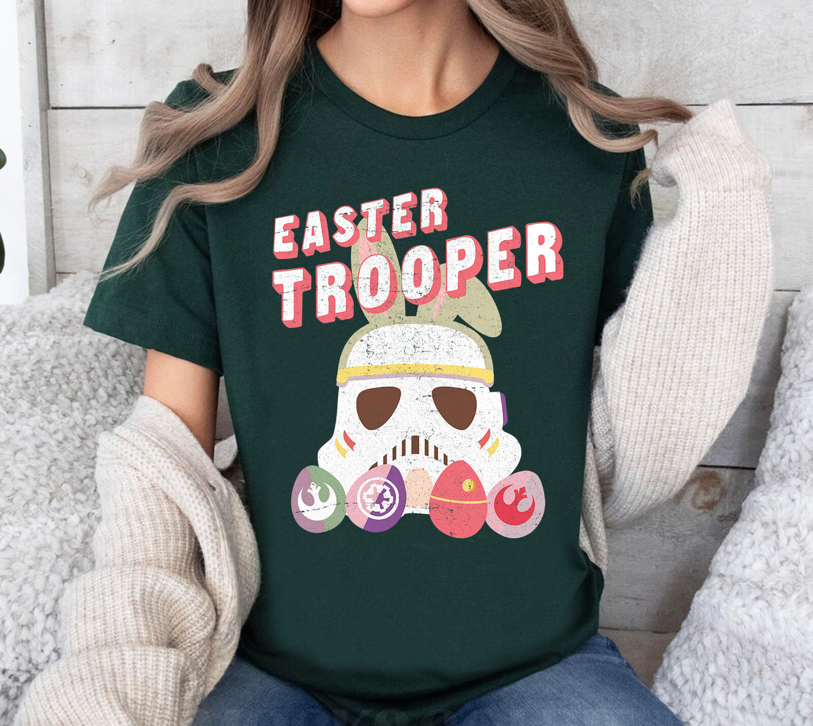 ALTRA Camicia Star Wars Easter Storm Trooper con logo uova unisex adulto bambino 334041