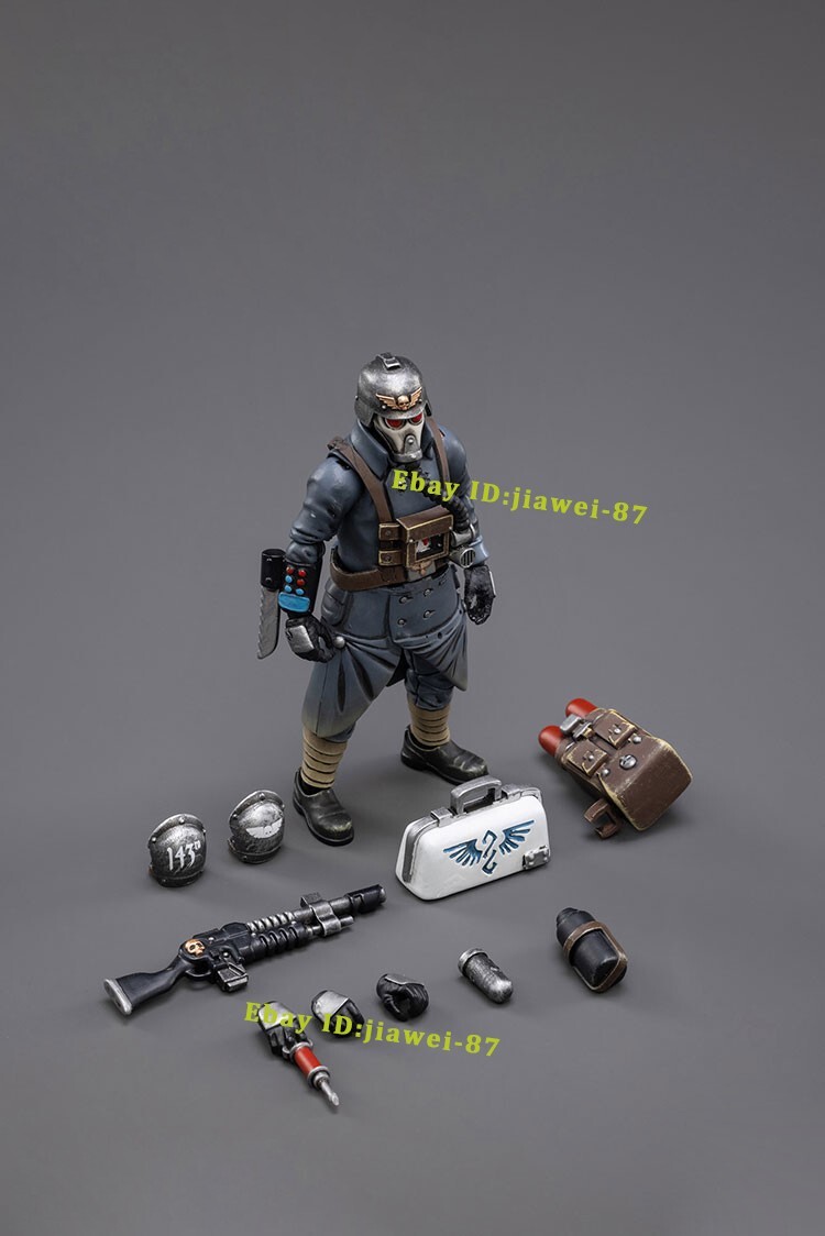 JoyToy Death Korps of Krieg Veteran Squad Guard Commissar Figura de acción a escala 1:18 JoyToy Death Korps of Krieg Veteran Squad Guard Commissar Figura de acción a escala 1:18
