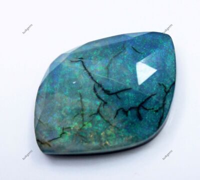 16.80 Ct Natural Monarch Fire Opal Doublet Fancy Cut Loose Gemstone Certified