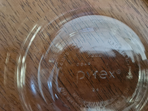 Pyrex Corning Storage - Round Glass Storage 2pc Set with Blue Lids - Picture 3 of 5