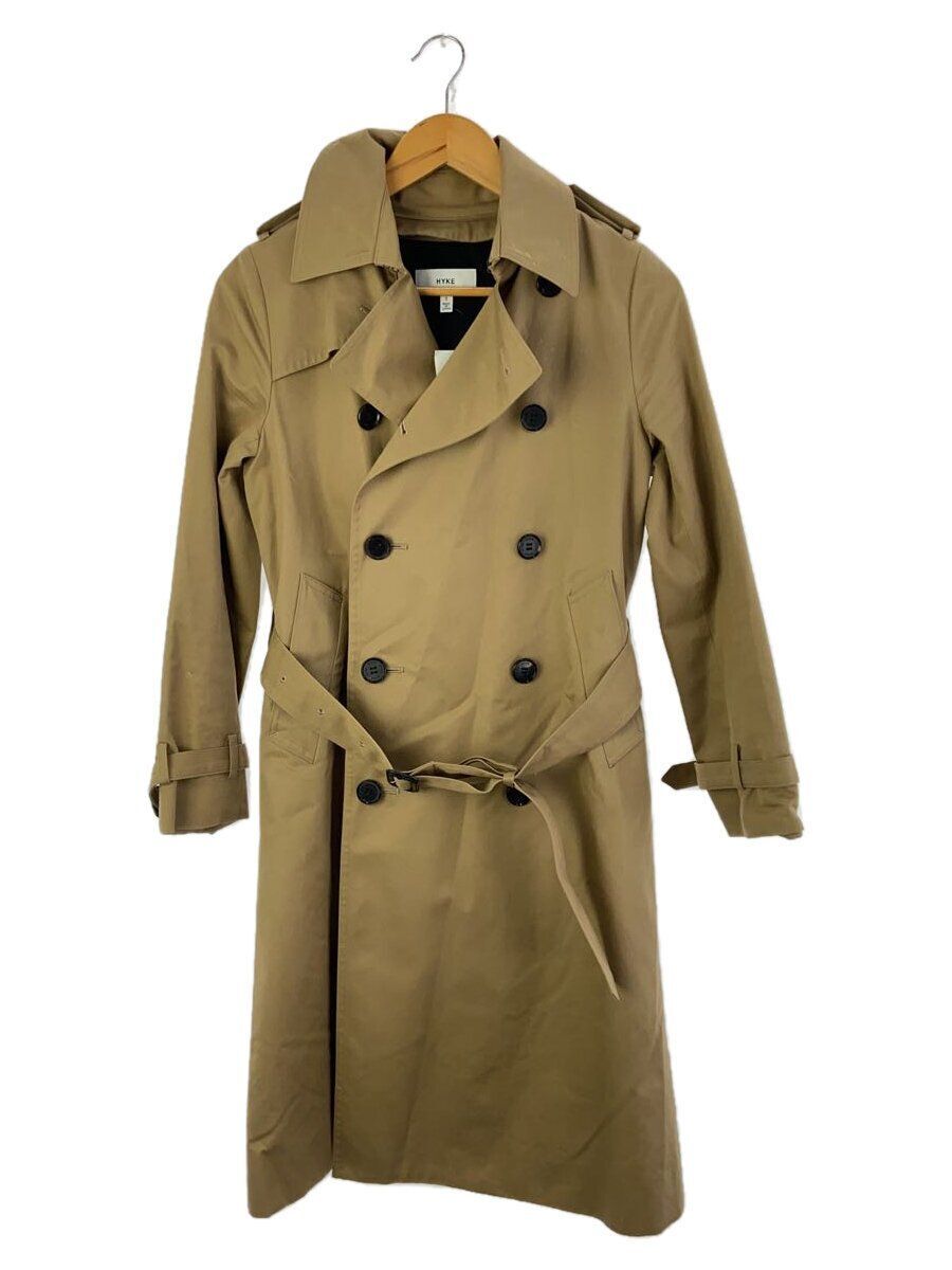 HYKE trench coat 1 cotton Camel 183-17005 022 Used | eBay