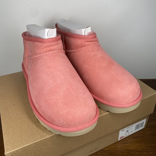 New Ugg Classic Ultra Mini Horizon Pink Ankle Boots Womens 8 | eBay