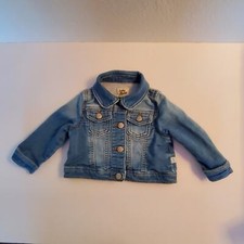 Baby B'Gosh Infant 9 month Jean Jacket Blue Stretch Denim Trucker OshKosh