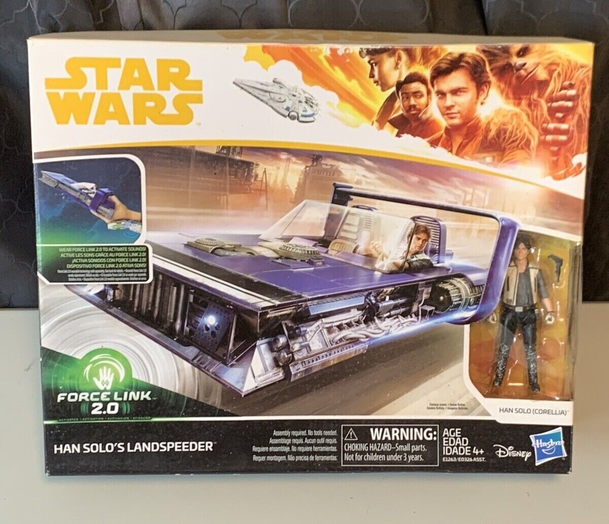 Hasbro Star Wars 3.75&rdquo; Force Link 2.0 Han Solo With Landsp