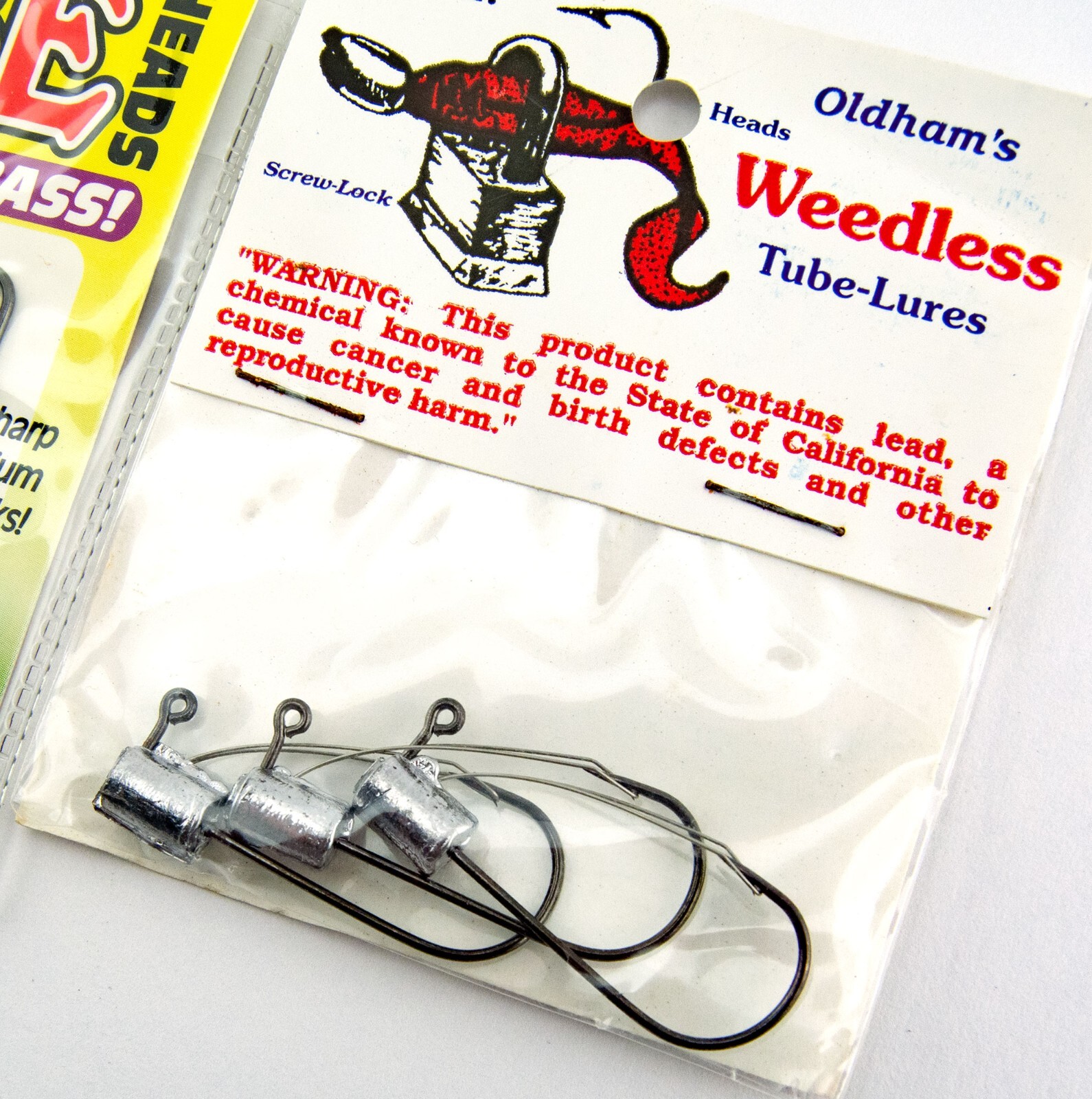 Tube Heads Hooks 2pk Lot 1/4oz K&E Stopper Lures & 1/8oz Oldhams