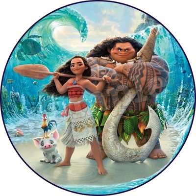 Home Garden Vaiana Deco Gateau Disque Azyme Comestible Anniversaire cm Greeting Cards Party Supply