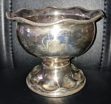 Roswell Gleason and Sons Silver plate Compote Sauceboat Bowl Antique Vintage 