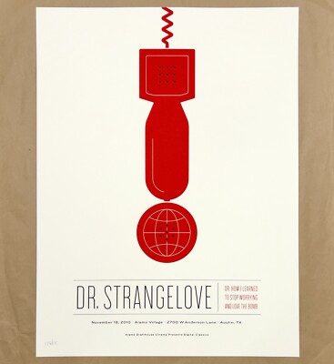 Jason Munn DR STRANGELOVE Poster KUBRICK Mondo Movie Screen Print SIGNED 126/175