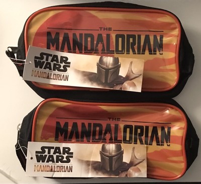 2 Brand New with Tags Star Wars The Mandalorian Pencil Case Bags for School