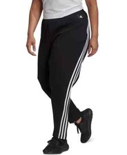 adidas L118405 Womens Black Plus Size Future Icons Skinny Pants Size 4X