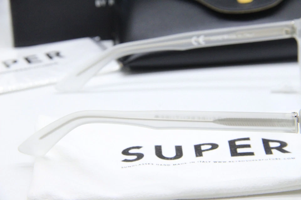 NUEVAS GAFAS DE SOL SUPER BY RETROSUPERFUTURE 3TK/1/C5/T BLANCAS AUTÉNTICAS CON ESTUCHE 54-18 Foto 3 de 3