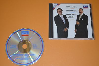 Tchaikovsky + Rachmaninov - Piano Concerto / Bolet+Dutoit / Decca 1987 W.Germany
