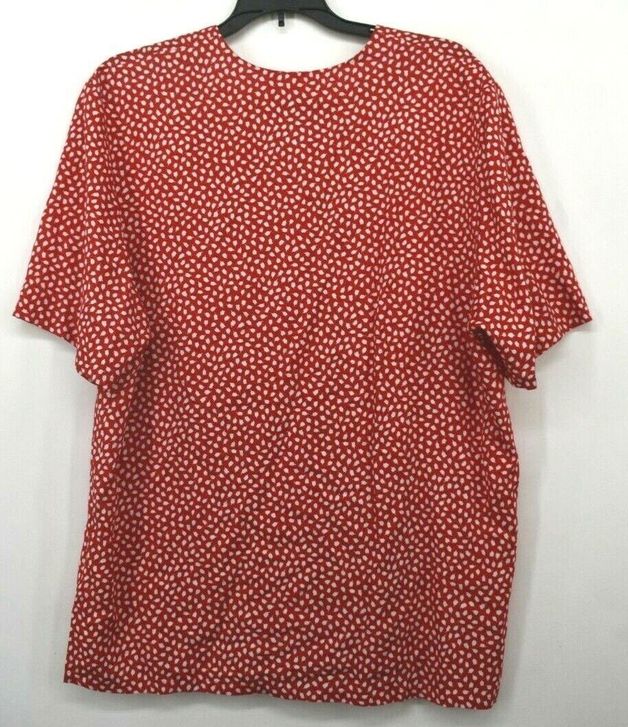 Pendleton Classic Womens Red Patterned Blouse Sho… - image 2