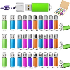 16GB 8GB 4GB 2GB 5/10/100PCS Lot USB2.0 Flash Drive Blank Media Thumb Drives