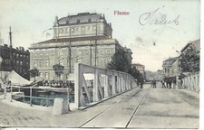 1906 FIUME OCCUPAZIONE UNGHERESE CARTOLINA VIAGGIATA