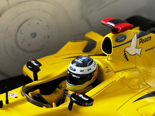 1:18 *BOXED* HOT WHEELS F1 Formula 1 JORDAN EJ14 Nick Heidfeld 2004 Model Car - Picture 7 of 8