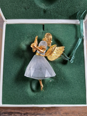 Swarovski Crystal Memories Angel Ornament 1998 Harp | eBay