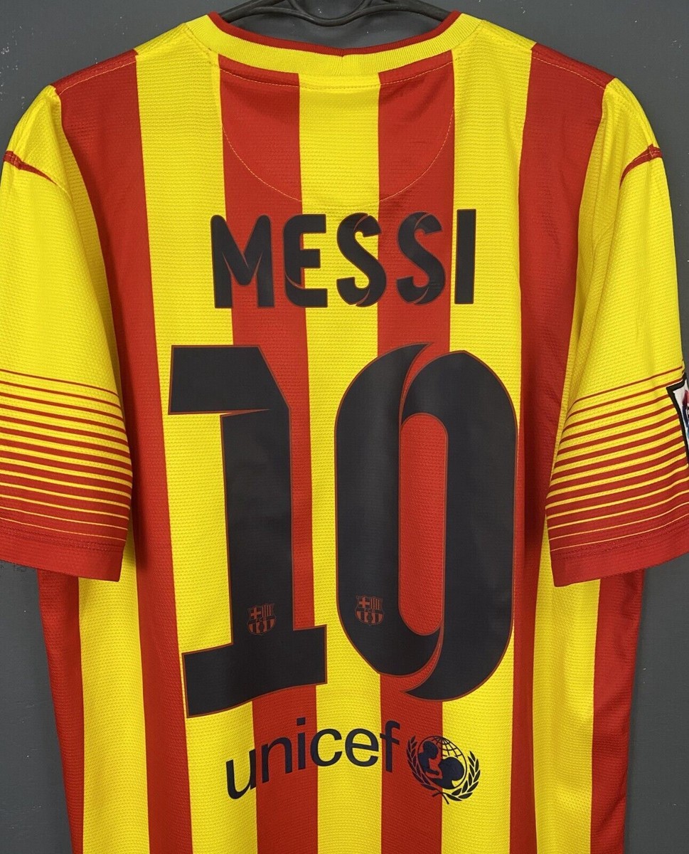 LEO MESSI #10 MEN'S FC BARCELONA 2013/2014 FOOTBALL SOCCER SHIRT