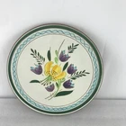 Stangl Pottery Country Garden  Salad Plate Hand Painted Floral USA 8"