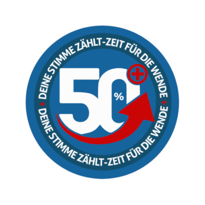 AfD 50 Plus-Deine Stimme zählt Ampel Aufkleber Sticker Auto Magnet Vinyl wetterf