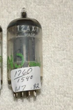 1 x 12ax7 Amperex/Hammond Tube*Very Strong Testing*