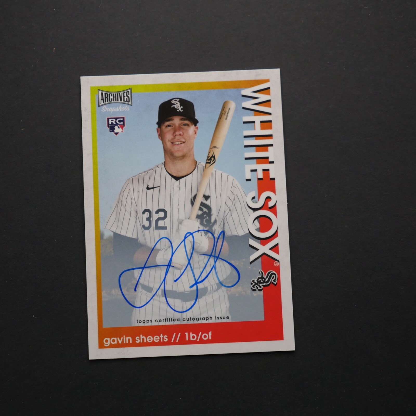 2022 Topps Archives Snapshots - Gavin Sheets #39 Autographs (AU, RC)