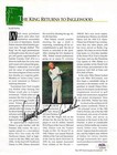 Arnold Palmer Signed Magazine Page Autograph PSA/DNA AL56745
