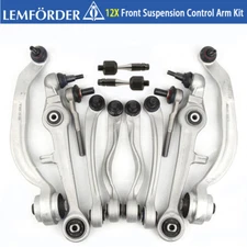 12X Lemforder Front Upper Lower Suspension Control Arm Kit OE For Audi A4 B5 A6