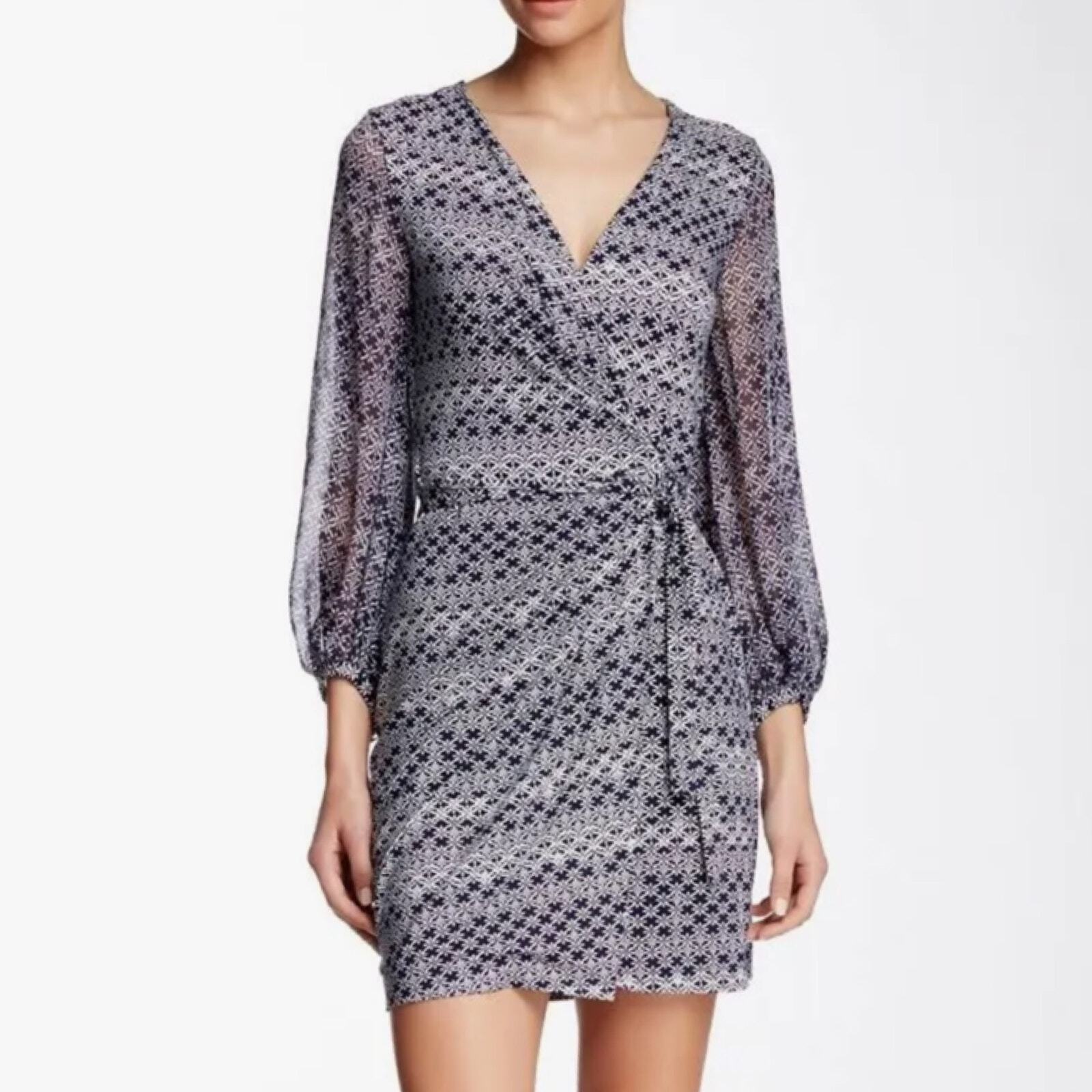 Diane Von Furstenburg DVF Sigourney Wrap Dress Si… - image 1
