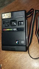 KODAK Colorburst 250 Instant Camera With Strap Flash Film Photography untested