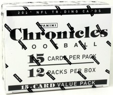 2020 PANINI CHRONICLES FOOTBALL FAT PACK BOX BLOWOUT CARDS