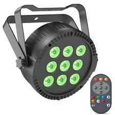 RGBW 9 LED Stage Lighting PAR Light DMX Beam Party DJ Disco Lights with Remote