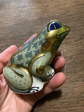 Royal Crown Derby Fountain frog Frosch