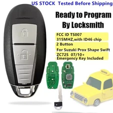 Smart Keyless Replacement for SUZUKI SWIFT ZC72S Remote key TS007 315Mhz ID46