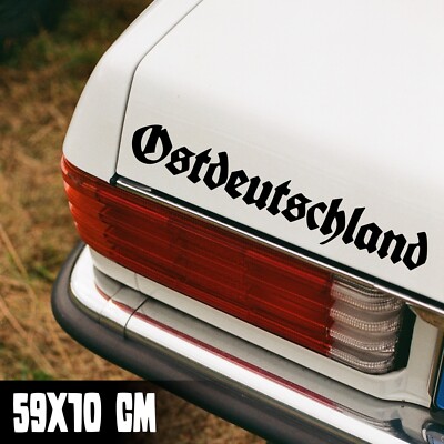 AUTO AUFKLEBER '''OSTDEUTSCHLAND #2'' 59X10CM SCHRIFTZUG JDM TUNING STICKER #0242